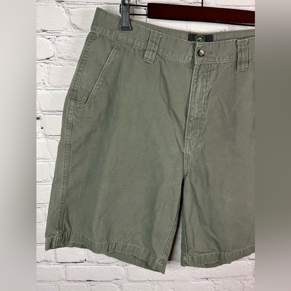 RedHead Cargo Shorts Mens Size 36 Army Green 100% Cotton ‎ Pockets 9"Inseam - Picture 4 of 9